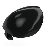 Large Figure Shoulder Cover, Armor, Round, Smooth with Bar (Black)