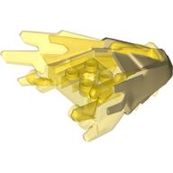 Creature Body Part, Dragon Head Upper Jaw with Spikes with Trans-Yellow Pattern (Tan)