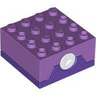 Sound Brick 4 x 4 with Random Talking Sorting Hat Sounds (Medium Lavender)