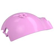 Panel Curved Tapered with Bars at Each End (Bright Pink)