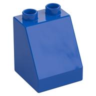 Duplo Brick 2 x 2 x 2 Slope (Blue)