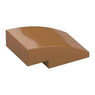 Brick Curved 3 x 2 No Studs (Medium Nougat)