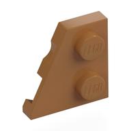 Wedge Plate 2 x 2 Left (Medium Nougat)
