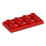Tile Special 2 x 4 Inverted (Red)