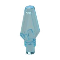 Weapon Pike / Spear Tip with Bar (Trans-Light Blue)