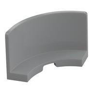 Panel 3 x 3 x 2 Quarter Round (Light Bluish Gray)