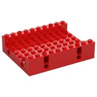 Brick Special 8 x 10 x 2 with 6 x 10 Recessed, Pin Holes (Red)