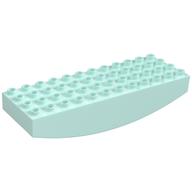 Duplo Brick 4 x 12 x 2 [Rocker] (Light Aqua)