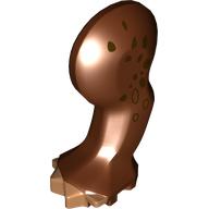 Animal Body Part, Dinosaur, Ankylosaurus Leg, Left, Front, with Pin, Nougat Nails and Dark Brown Patches Print (Reddish Brown)
