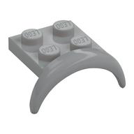 Wheel Arch, Mudguard 2 x 3 x 1 1/3 with 2 x 2 Plate (Light Bluish Gray)