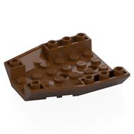 Brick Wedged, Sloped Inverted 6 x 6 x 1 Triple (Reddish Brown)