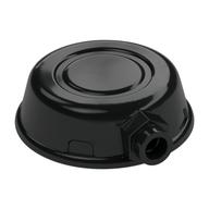 Helmet, Disk Shape with Stud on Front (Black)