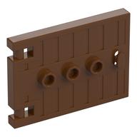 Door 1 x 5 x 3 with 3 Studs and Handle (Reddish Brown)