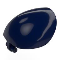 Large Figure Shoulder Cover, Armor, Round, Smooth with Bar (Dark Blue)