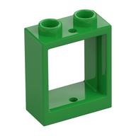 Window 1 x 2 x 2 Flat Front (Bright Green)