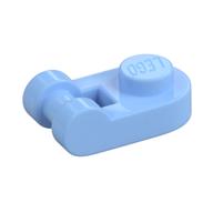 Plate Special 1 x 1 Rounded with Handle (Bright Light Blue)