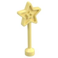 Duplo Wand, with 5 Pointed Star Top (Bright Light Yellow)