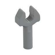 Bar 1L with Clip [Cut Edges and One Side Hole] [Full Clip] (Light Bluish Gray)