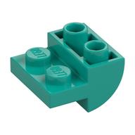 Brick Curved Inverted 2 x 2 with 1 x 2 Cutouts (Dark Turquoise)