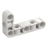 Technic Beam 3 x 5 L-Shape Thick with Alternating Holes (White)