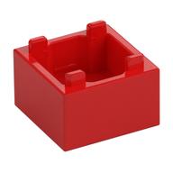 Container Box 2 x 2 x 1 [Plain] (Red)