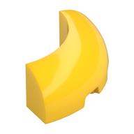 Brick Round Corner 3 x 3 x 1 No Studs (Yellow)