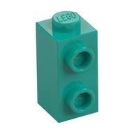 Brick Special 1 x 1 x 1 2/3 with Studs on 1 Side (Dark Turquoise)