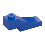 Brick Curved, 3 x 1 with 1/3 Inverted Cutout (Blue)