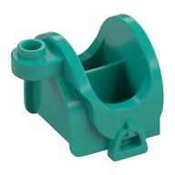Animal / Creature Accessory, Horse Saddle with Stirrups and Top Stud (Dark Turquoise)