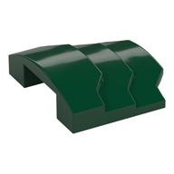 Brick Curved 4 x 3 with 3 Layers, 1 x 3 Cutout on Underside (Dark Green)