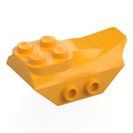 Brick Special 2 x 5 with Slope, Studs on Side (Bright Light Orange)