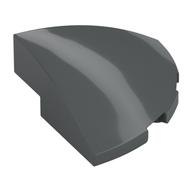 Brick Round Corner, Curved 3 x 3 x 1 Quarter Circle (Dark Bluish Gray)