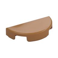 Tile Round 1 x 2 Half Circle (Medium Nougat)
