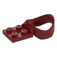 Plate Special 2 x 2 with Sphere Holder (Dark Red)