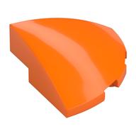 Brick Round Corner, Curved 3 x 3 x 1 Quarter Circle (Orange)