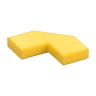 Tile Special 2 x 2 Corner with Cut Corner - Facet (Yellow)