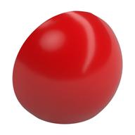 Dome Hemisphere 2 x 2 with Cutout (Red)