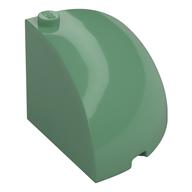 Brick Round Corner 4 x 4 x 3 Quarter Dome Top (Sand Green)