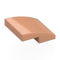 Brick Curved 2 x 2 x 2/3 (Nougat)