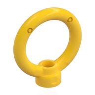 Plate Special, 1 x 1 Stud with 3 x 3 Ring on Top (Yellow)