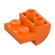Brick Curved Inverted 2 x 2 with 1 x 2 Cutouts (Orange)