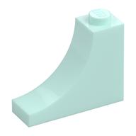 Brick Curved 1 x 3 x 2 Inverted [Inside Bow] (Light Aqua)