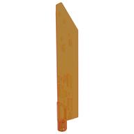 Large Figure Weapon Sword, Blade with Bar, Single Edge (Trans-Orange)