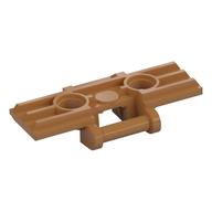 Technic Link Tread Wide with Two Pin Holes, Soft Plastic (Medium Nougat)