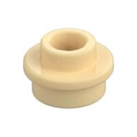 Plate Round 1 x 1 with Open Stud (Tan)