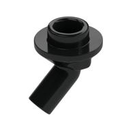 Bar, Angled with 1 x 1 Round Plate / Stud on End (Black)