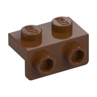 Bracket 1 x 2 - 1 x 2 (Reddish Brown)