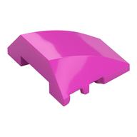 Brick Wedged, Curved 4 x 3 No Studs [Plain] (Dark Pink)