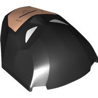 Large Figure Face 4 x 5 x 1 2/3 with Batman Face Print (Black)