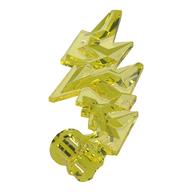 Wave / Lightning with Axle Hole (Trans-Yellow)